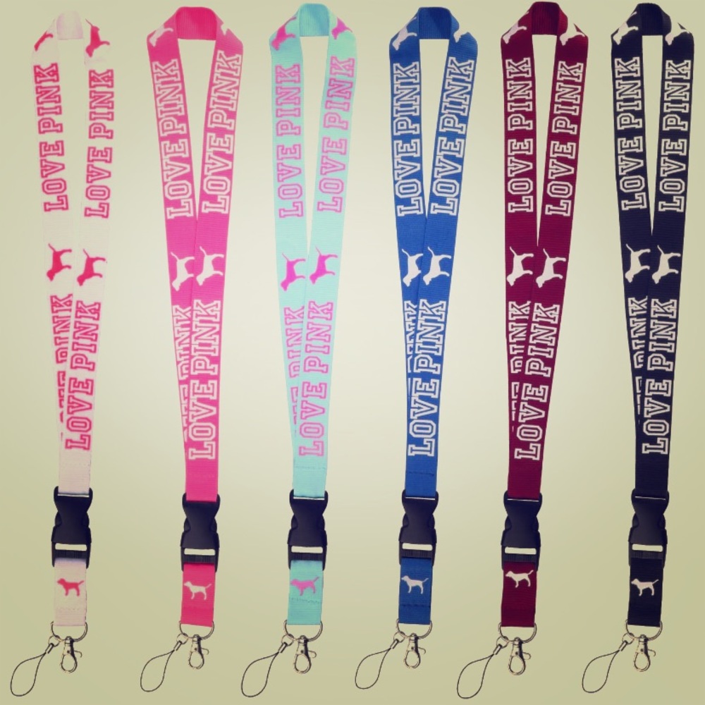 PINK VS lanyard 6 pack!!🖤🖤🖤